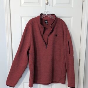 Under Armour Men's Maroon Quarter-Zip Pullover
